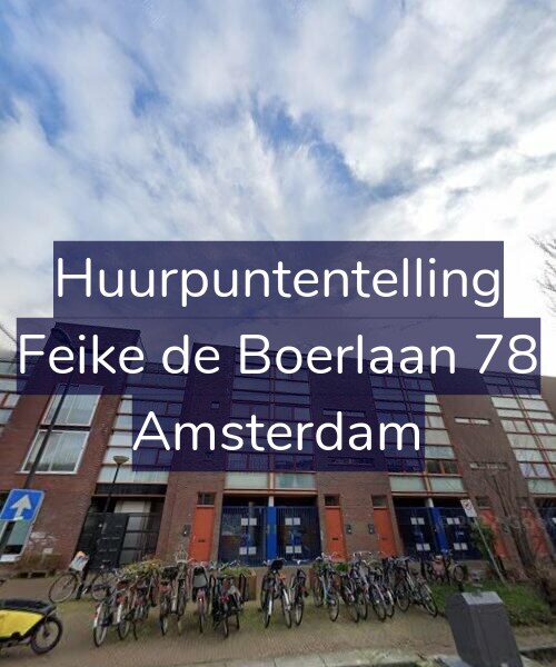Foto gevel Huurpuntentelling voor Feike de Boerlaan 78, Amsterdam