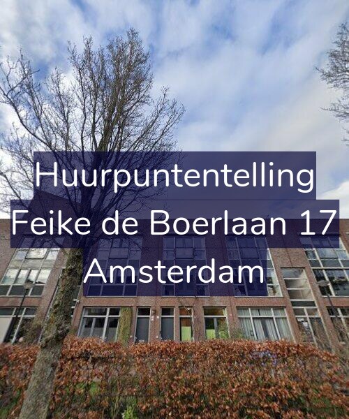 Foto gevel Huurpuntentelling voor Feike de Boerlaan 17, Amsterdam