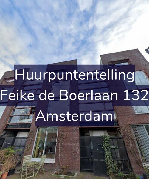 Foto gevel Huurpuntentelling voor Feike de Boerlaan 132, Amsterdam