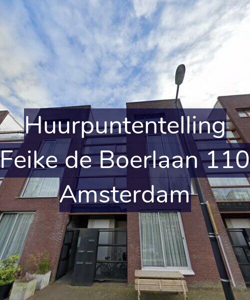 Foto gevel Huurpuntentelling voor Feike de Boerlaan 110, Amsterdam
