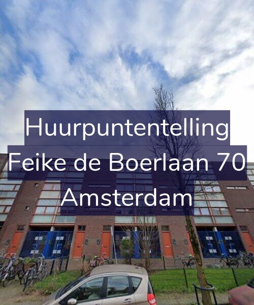 Foto gevel Huurpuntentelling voor Feike de Boerlaan 70, Amsterdam