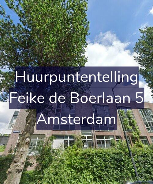 Foto gevel Huurpuntentelling voor Feike de Boerlaan 5, Amsterdam
