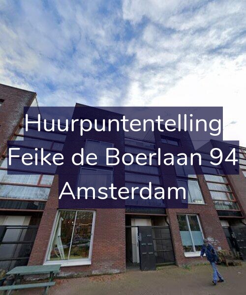 Foto gevel Huurpuntentelling voor Feike de Boerlaan 94, Amsterdam
