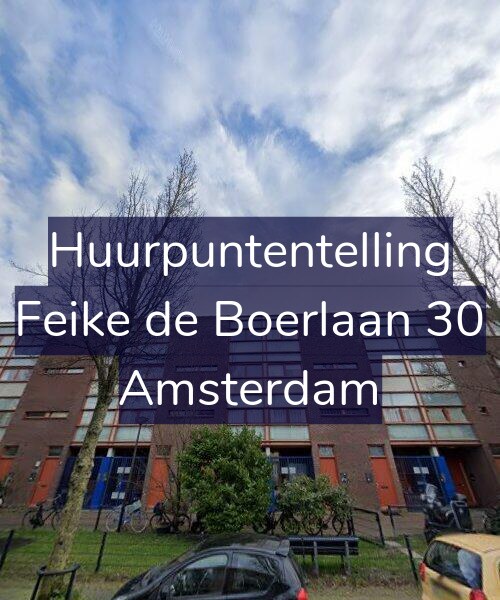 Foto gevel Huurpuntentelling voor Feike de Boerlaan 30, Amsterdam