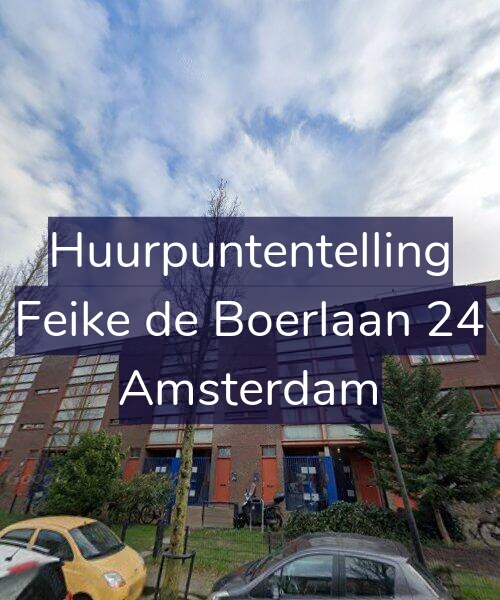 Foto gevel Huurpuntentelling voor Feike de Boerlaan 24, Amsterdam