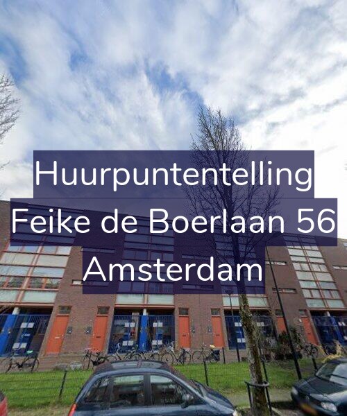 Foto gevel Huurpuntentelling voor Feike de Boerlaan 56, Amsterdam