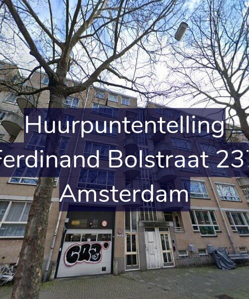 Foto gevel Huurpuntentelling voor Ferdinand Bolstraat 237, Amsterdam