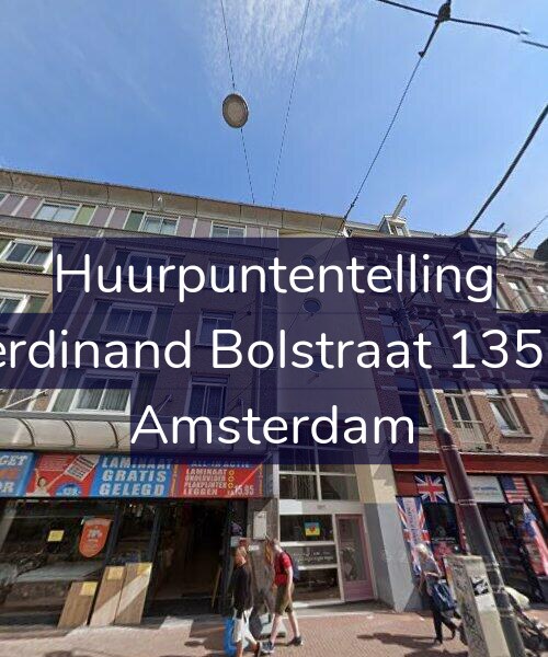 Foto gevel Huurpuntentelling voor Ferdinand Bolstraat 135-E, Amsterdam