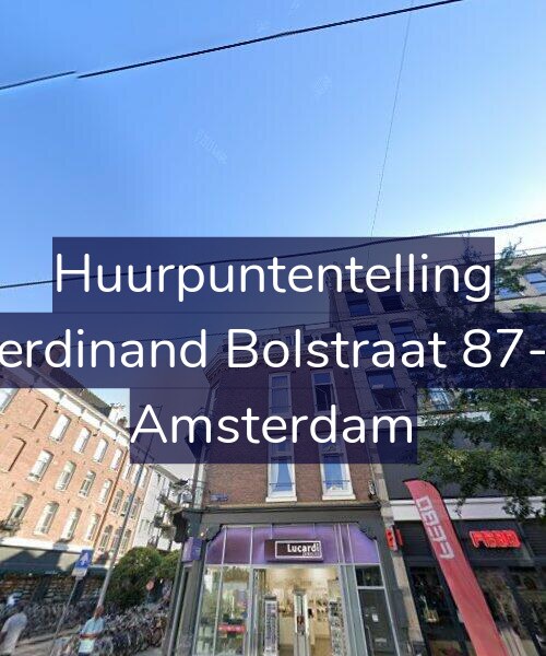 Foto gevel Huurpuntentelling voor Ferdinand Bolstraat 87-2, Amsterdam