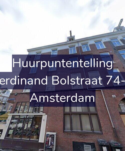 Foto gevel Huurpuntentelling voor Ferdinand Bolstraat 74-1, Amsterdam