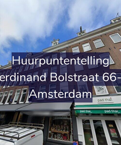 Foto gevel Huurpuntentelling voor Ferdinand Bolstraat 66-1, Amsterdam