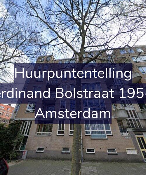 Foto gevel Huurpuntentelling voor Ferdinand Bolstraat 195-A, Amsterdam