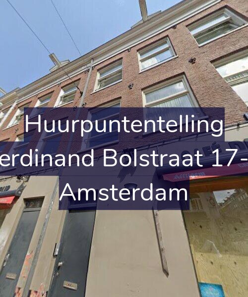 Foto gevel Huurpuntentelling voor Ferdinand Bolstraat 17-2, Amsterdam