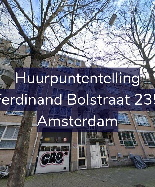 Foto gevel Huurpuntentelling voor Ferdinand Bolstraat 235, Amsterdam