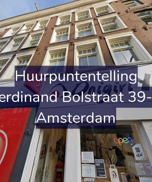 Foto gevel Huurpuntentelling voor Ferdinand Bolstraat 39-B, Amsterdam