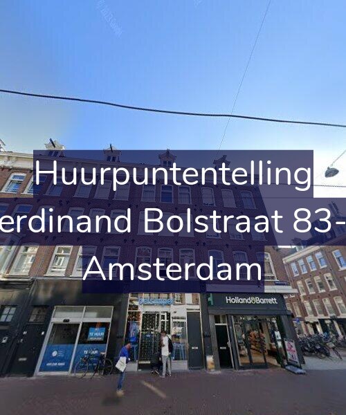 Foto gevel Huurpuntentelling voor Ferdinand Bolstraat 83-1, Amsterdam