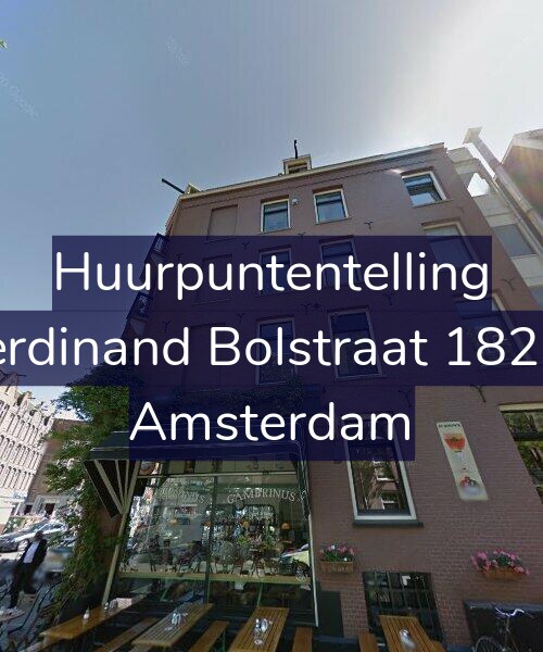 Foto gevel Huurpuntentelling voor Ferdinand Bolstraat 182-2, Amsterdam