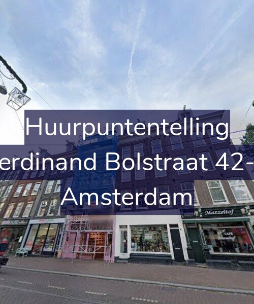 Foto gevel Huurpuntentelling voor Ferdinand Bolstraat 42-1, Amsterdam