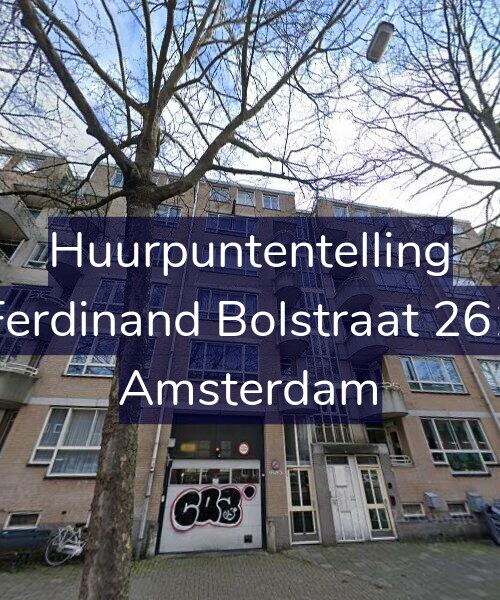 Foto gevel Huurpuntentelling voor Ferdinand Bolstraat 261, Amsterdam
