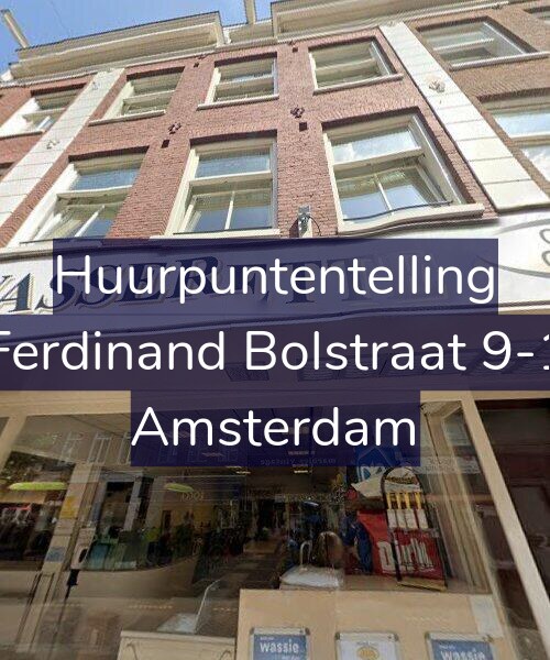 Foto gevel Huurpuntentelling voor Ferdinand Bolstraat 9-1, Amsterdam