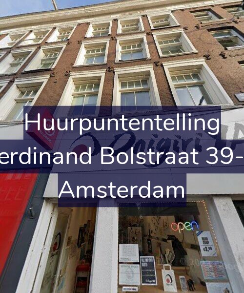 Foto gevel Huurpuntentelling voor Ferdinand Bolstraat 39-C, Amsterdam