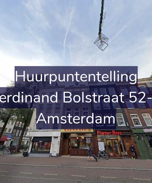 Foto gevel Huurpuntentelling voor Ferdinand Bolstraat 52-1, Amsterdam