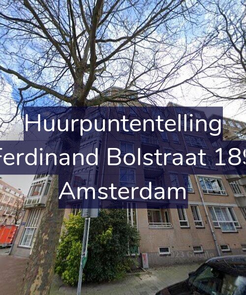 Foto gevel Huurpuntentelling voor Ferdinand Bolstraat 189, Amsterdam