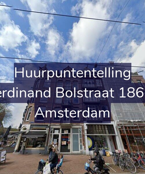 Foto gevel Huurpuntentelling voor Ferdinand Bolstraat 186-3, Amsterdam