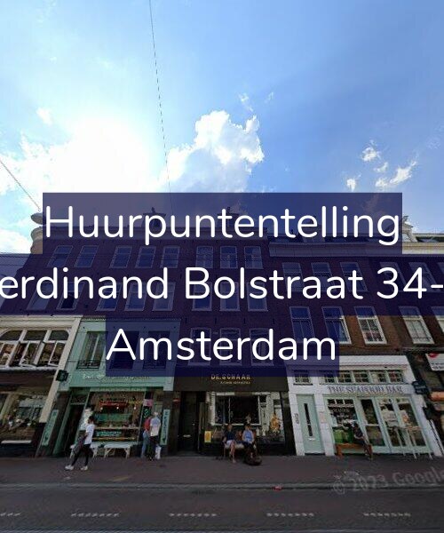 Foto gevel Huurpuntentelling voor Ferdinand Bolstraat 34-1, Amsterdam