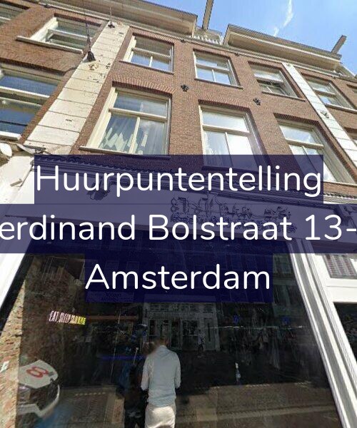 Foto gevel Huurpuntentelling voor Ferdinand Bolstraat 13-2, Amsterdam