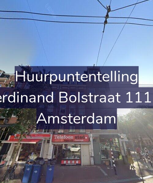 Foto gevel Huurpuntentelling voor Ferdinand Bolstraat 111-3, Amsterdam