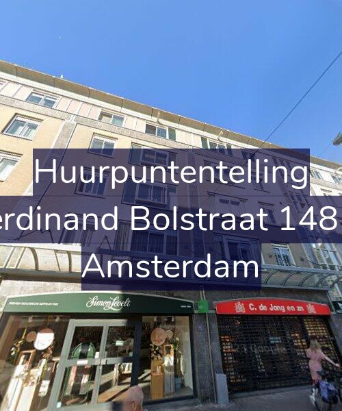 Foto gevel Huurpuntentelling voor Ferdinand Bolstraat 148-B, Amsterdam