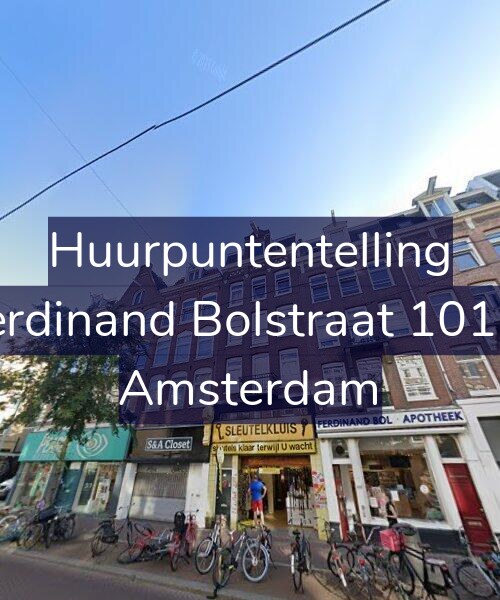 Foto gevel Huurpuntentelling voor Ferdinand Bolstraat 101-1, Amsterdam