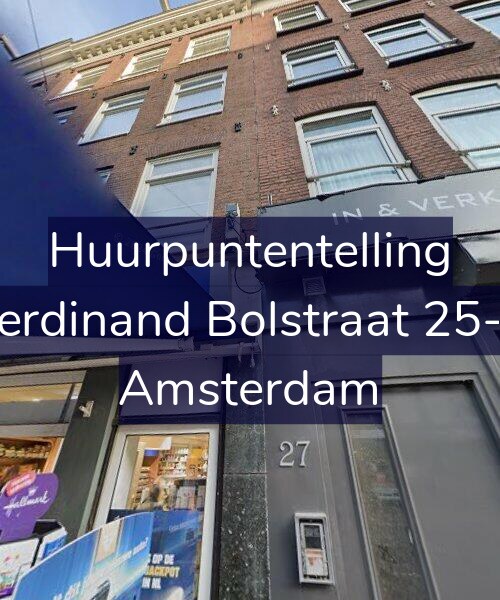 Foto gevel Huurpuntentelling voor Ferdinand Bolstraat 25-1, Amsterdam