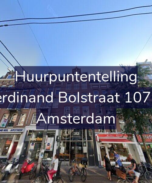 Foto gevel Huurpuntentelling voor Ferdinand Bolstraat 107-3, Amsterdam