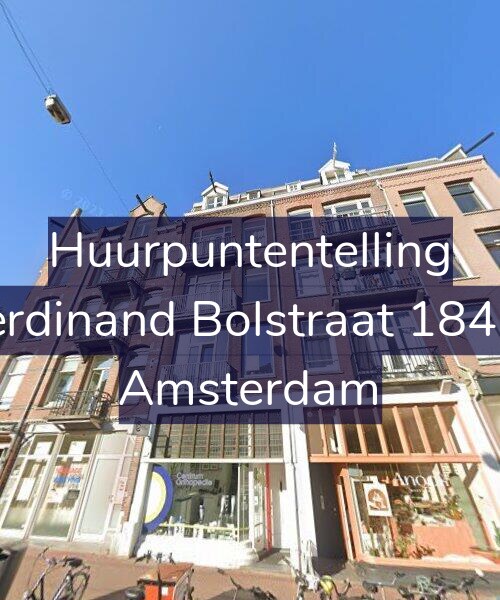Foto gevel Huurpuntentelling voor Ferdinand Bolstraat 184-2, Amsterdam