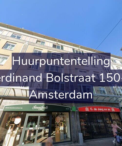 Foto gevel Huurpuntentelling voor Ferdinand Bolstraat 150-A, Amsterdam