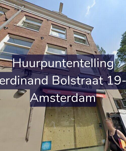 Foto gevel Huurpuntentelling voor Ferdinand Bolstraat 19-1, Amsterdam