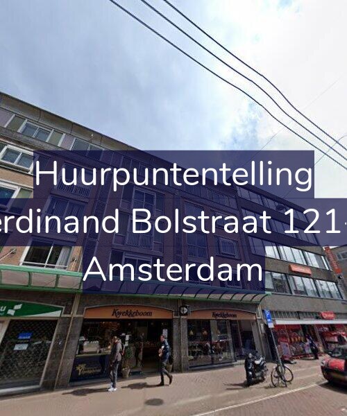 Foto gevel Huurpuntentelling voor Ferdinand Bolstraat 121-A, Amsterdam