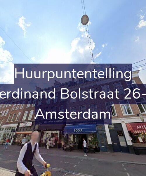 Foto gevel Huurpuntentelling voor Ferdinand Bolstraat 26-2, Amsterdam