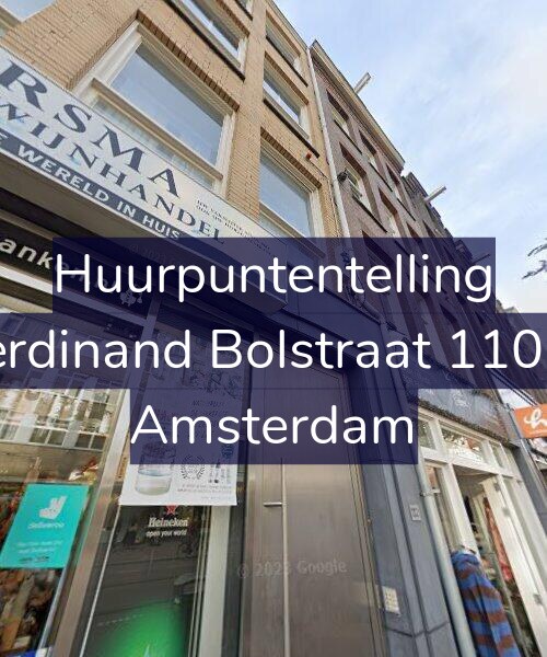 Foto gevel Huurpuntentelling voor Ferdinand Bolstraat 110-3, Amsterdam