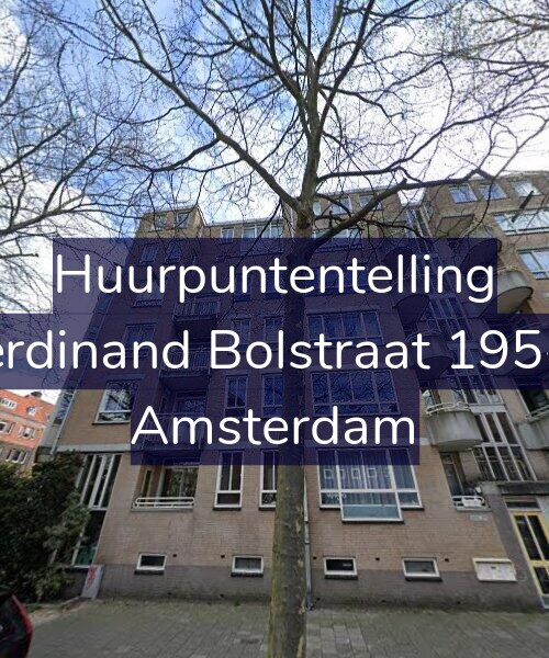Foto gevel Huurpuntentelling voor Ferdinand Bolstraat 195-B, Amsterdam