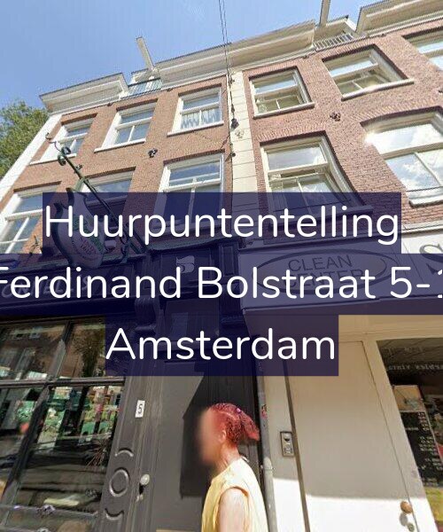 Foto gevel Huurpuntentelling voor Ferdinand Bolstraat 5-1, Amsterdam