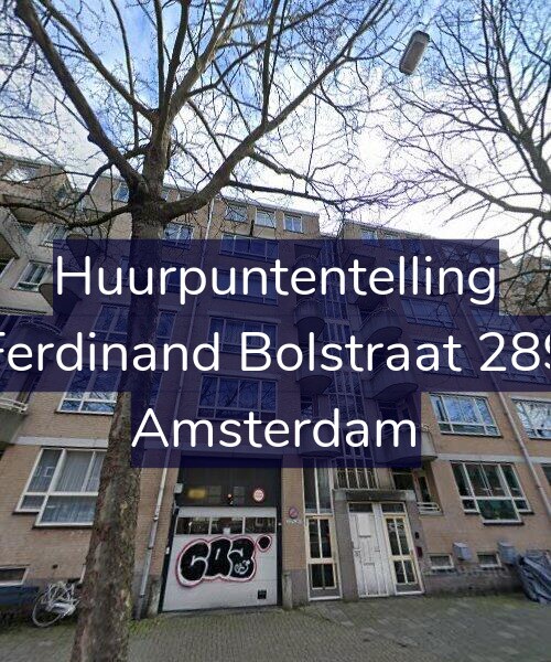 Foto gevel Huurpuntentelling voor Ferdinand Bolstraat 289, Amsterdam