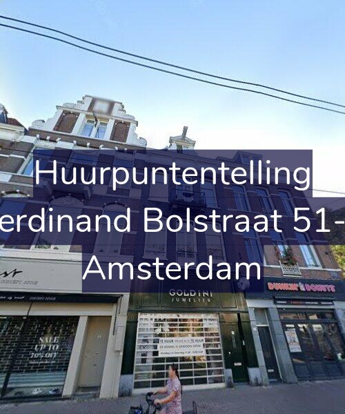 Foto gevel Huurpuntentelling voor Ferdinand Bolstraat 51-2, Amsterdam