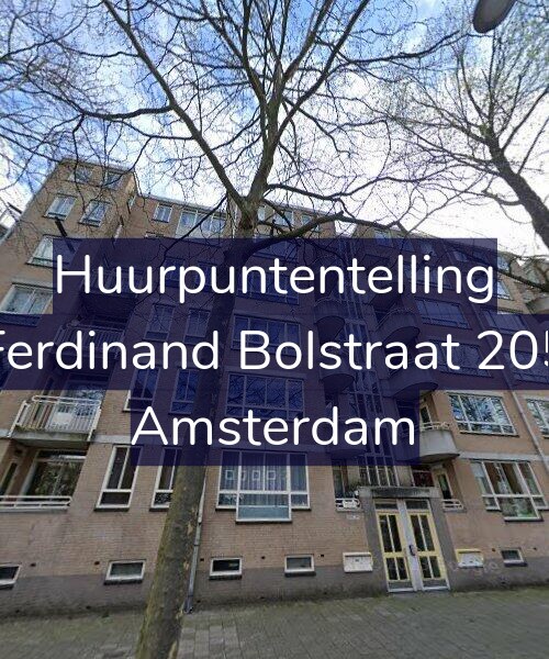 Foto gevel Huurpuntentelling voor Ferdinand Bolstraat 205, Amsterdam