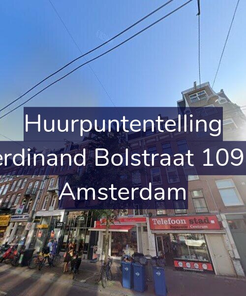 Foto gevel Huurpuntentelling voor Ferdinand Bolstraat 109-1, Amsterdam
