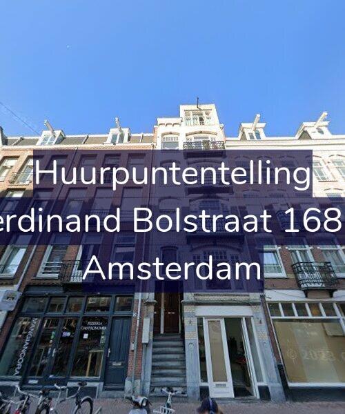 Foto gevel Huurpuntentelling voor Ferdinand Bolstraat 168-3, Amsterdam
