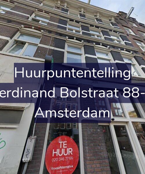 Foto gevel Huurpuntentelling voor Ferdinand Bolstraat 88-2, Amsterdam