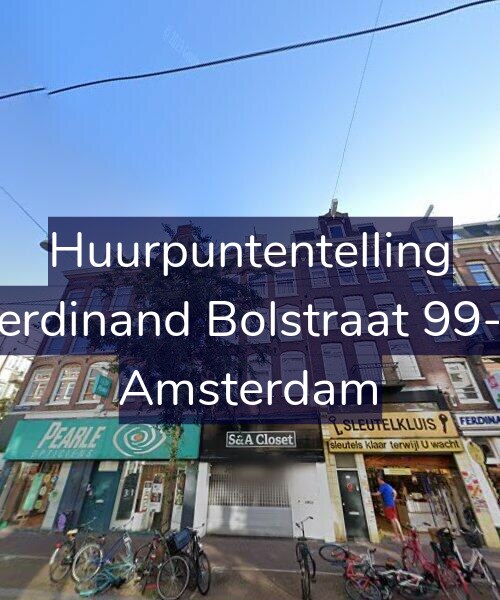 Foto gevel Huurpuntentelling voor Ferdinand Bolstraat 99-1, Amsterdam